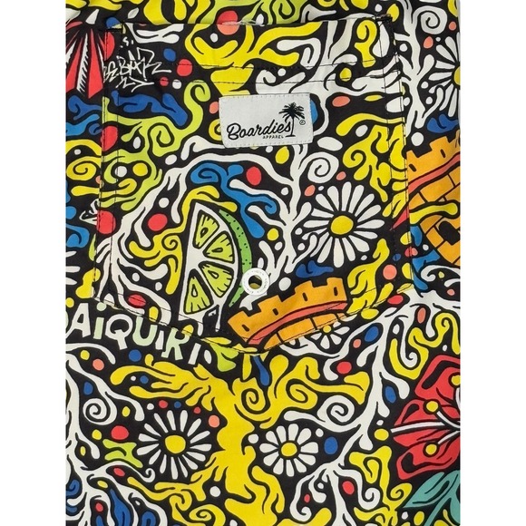 Boardies Bebar Graffiti Art Printed Swim Trunks‎ Havana Club Men Size Small - Picture 6 of 9